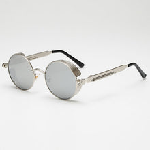 Load image into Gallery viewer, Retro Round Metal Steampunk Sunglasses