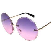Load image into Gallery viewer, Round Cut Rimless Sunglasses